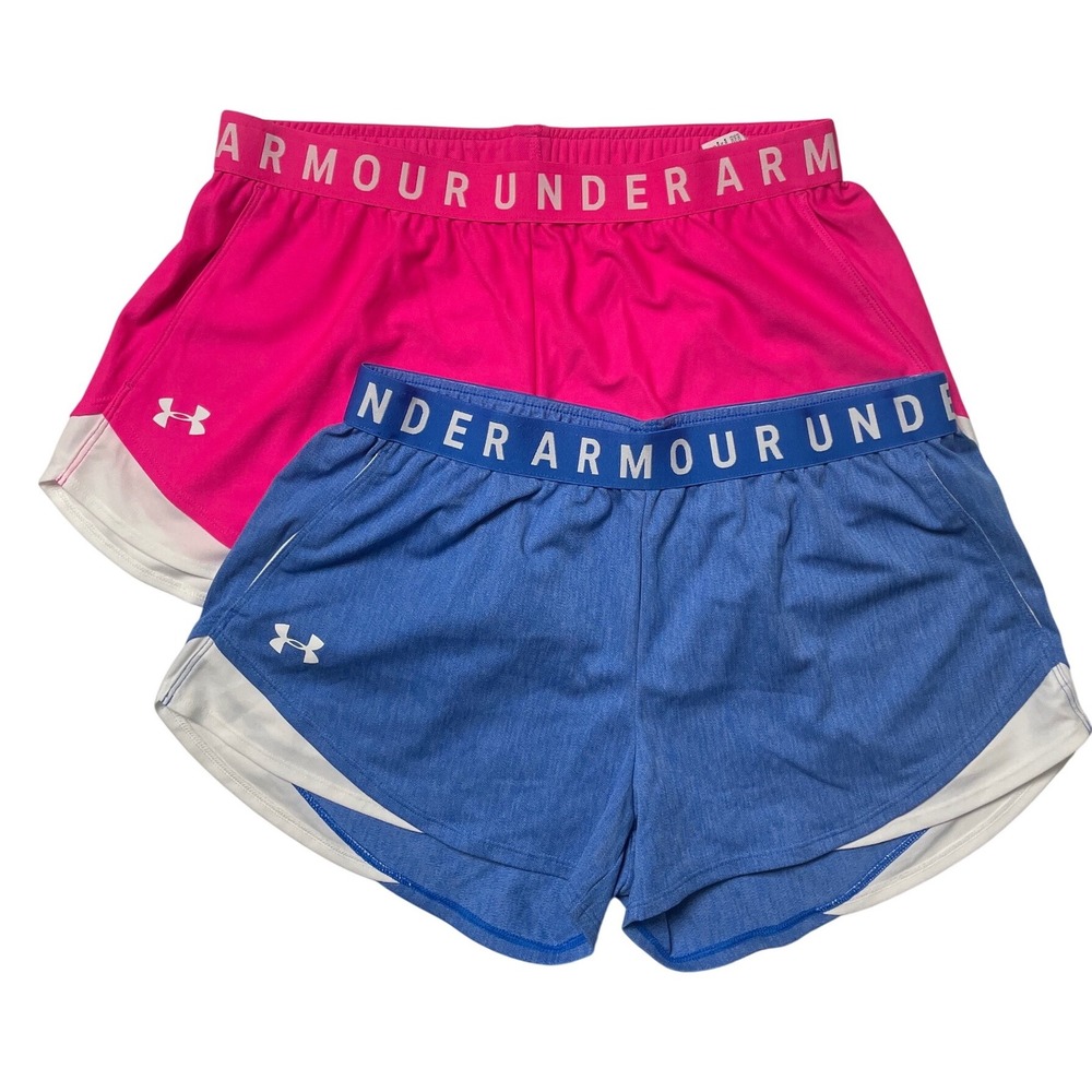 Under Armour Loose Fit 3" Play Up Shorts Bundle Women's Large